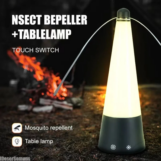 USB Recharge LED Table Lamps Fan Leaf Mosquito Repeller Fly Trap Zapper Insect Killer Household Pest Repellent Table Fan Outdoor