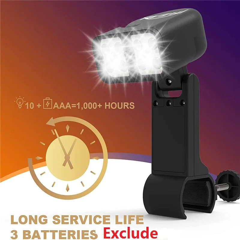 Double-Head LED Grill Light | Heat-Resistant Flexible BBQ Lamp for Night Fishing, Camping & Outdoor Cooking
