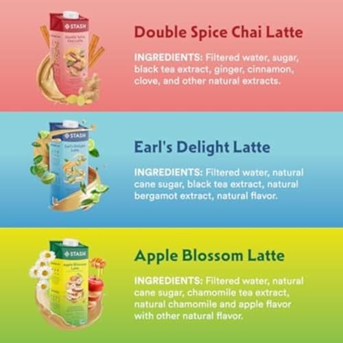 STASH Apple Blossom Latte Tea Concentrate Dairy-Free Plant-Based Chamomile Caffeine-Free -Free Shipping