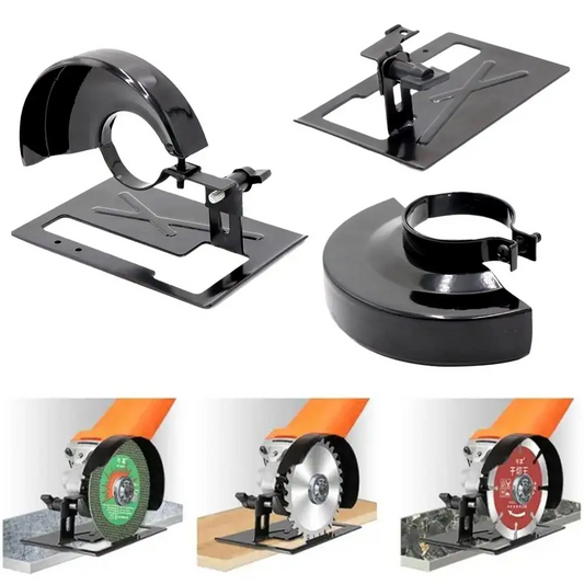 Universal Angle Grinder Stand Bracket – Heavy Duty Cutting Machine Holder Base for Woodworking