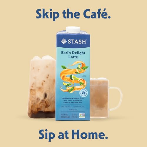 STASH Earl's Delight Latte Tea Concentrate 32 fl oz Dairy-Free Plant-Based Caffeinated free Shipping