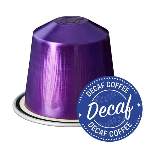 Arezzo Decaf Espresso Coffee Capsules – 100 Aluminum Pods Compatible with Nespresso Original Line