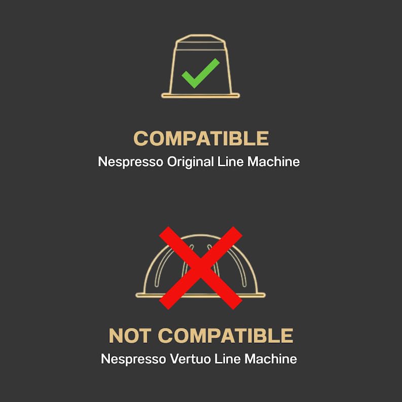 Mixed Variety Pack for Nespresso Original Machines | 100 Aluminum Capsules | 9 Unique Italian Flavors | Made in Italy | Espresso Coffee Pods Compatible Only with Nespresso Original Line Machine