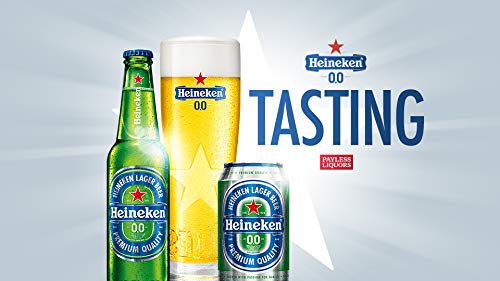 Heineken 0.0% Non Alcohol Beer Pack of 6 11.2 Fl Oz Zero Alcohol