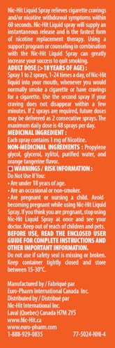 Quit Smoking Aid Nicotine Spray 1mg - 200 Sprays