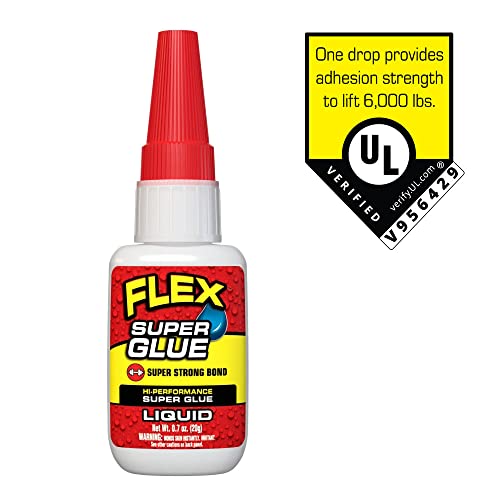 Flex Super Glue Liquid 20g – Clear Instant Bond Cyanoacrylate Adhesive with Precision Tip