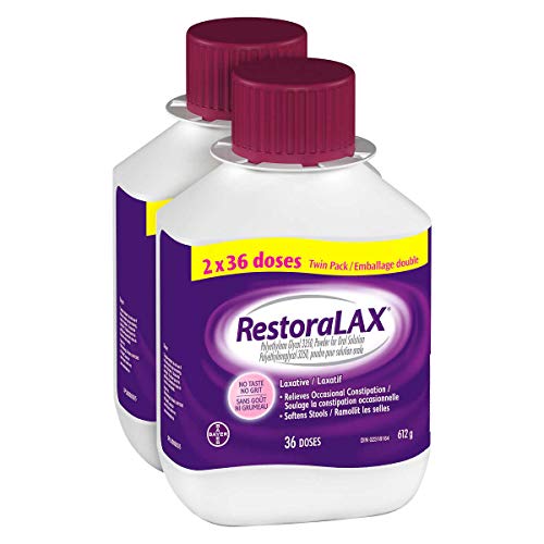 RestoraLAX Laxative 36 Doses 612g 2-Pack – Free Shipping