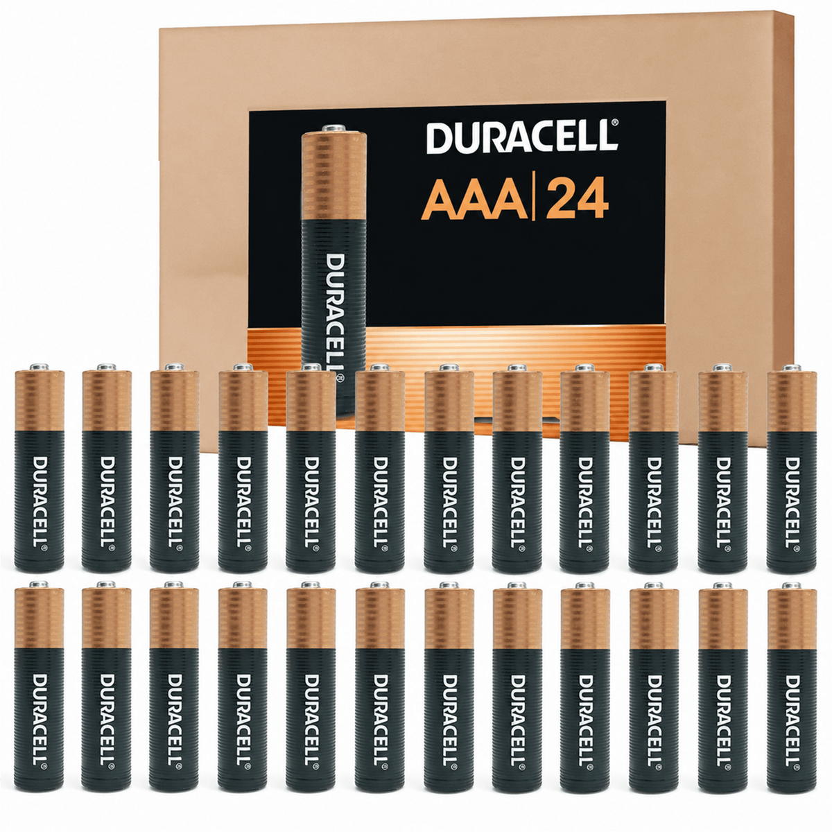 48  Pcs Duracell Coppertop AAA Alkaline Batteries with POWER BOOST – 1.5V Long-Lasting All-Purpose Power, Up to 12-Year Shelf Life, Leak-Resistant, Ideal for Emergency Radios, Clock Radios, Toys &