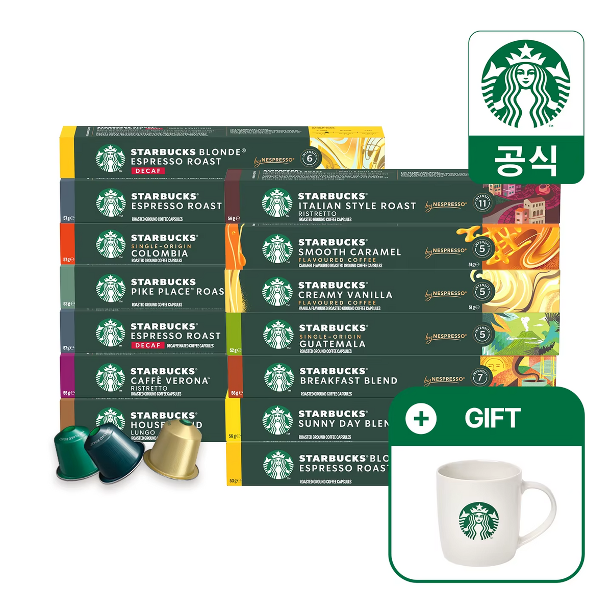 Starbucks by Nespresso Coffee Capsules | 10 Capsules x 5 Boxes | 50 Count | FREE SHIPPING ☕