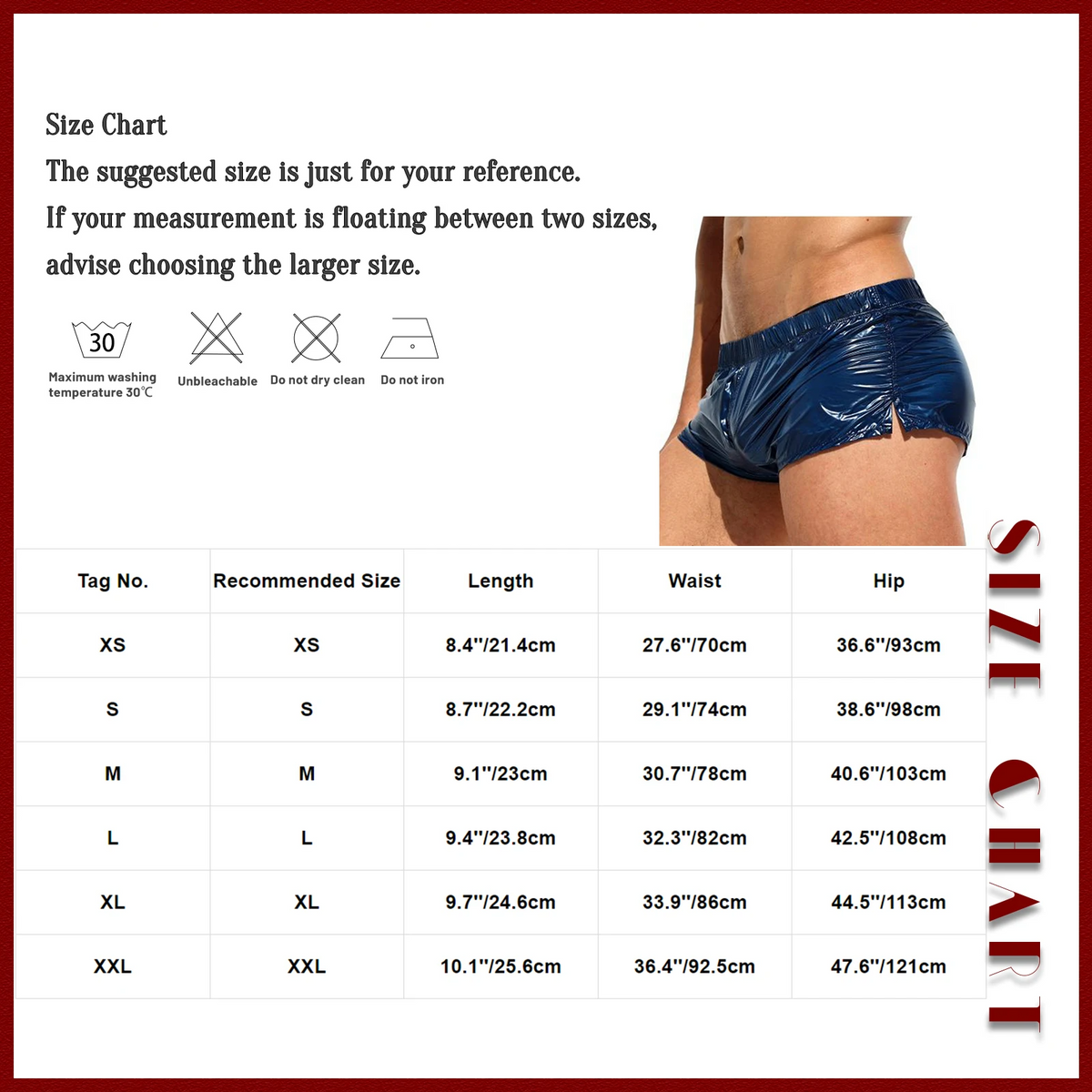Mens Low Rise Shorts Slim Fit Glossy Shorts Sides Slit Solid Color Trunks for Vacation Beach Pool Party Nightclub