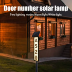 Lighting House Number Light, Solar Address Sign Light with Stake