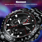 Men's Luxury Watch Stainless Steel Quartz  Classic Wristwatch Quality - Ship from USA