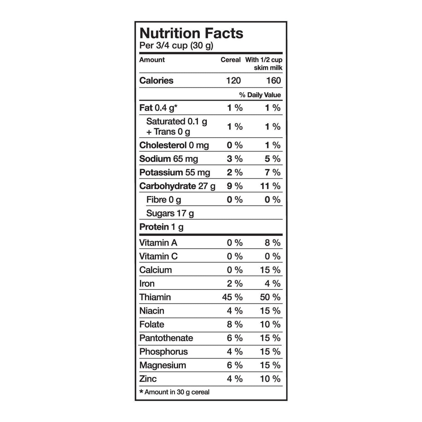 4 boxes- Post Sugar Crisp Cereal, 365 g From Canada