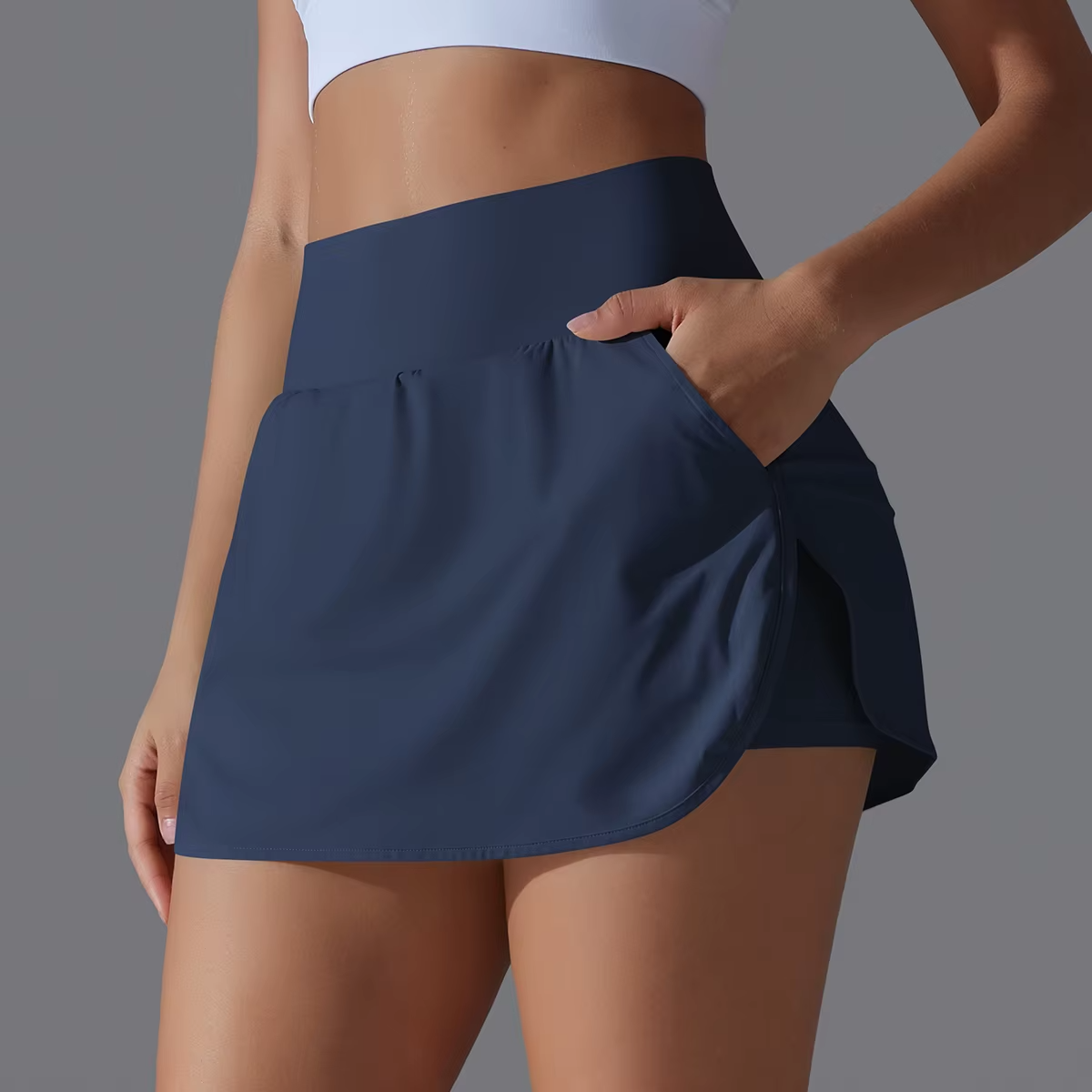 Women’s 2-in-1 Running Shorts | Double-Layer Quick-Dry Workout Shorts with Pocket | Gym, Fitness & Jogging | FREE SHIPPING