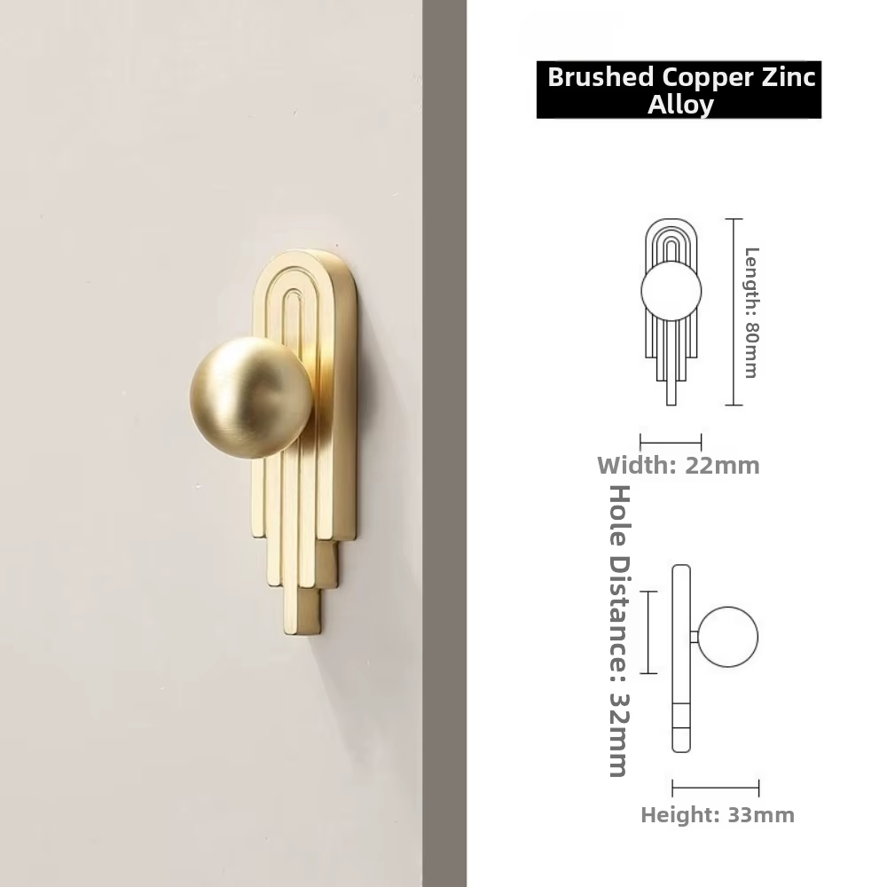 Luxury Gold Cabinet Handle | Modern Minimalist French Style Drawer Pull | Wardrobe & Furniture Handle | FREE SHIPPING ✨🏡