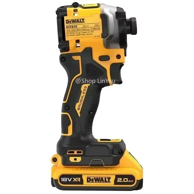DEWALT DCF850 20V MAX ATOMIC 1/4" Brushless 3-Speed Impact Driver 1825 in-lb