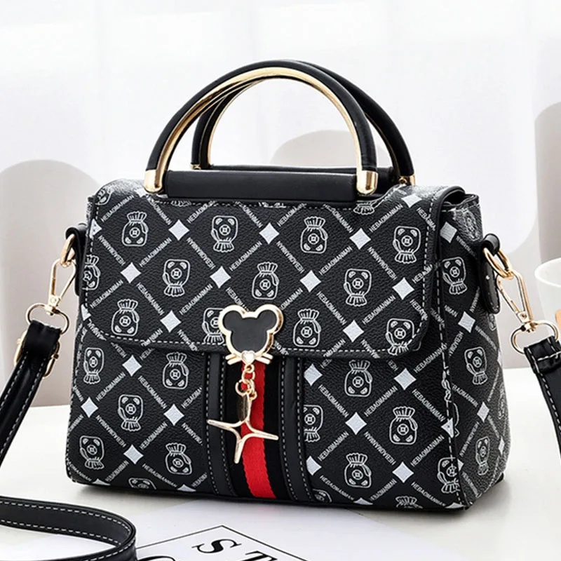 Women's Monogram Shoulder Bag | Luxury-Style Leather Tote Handbag | Printed Single-Shoulder Purse | FREE SHIPPING 👜✨