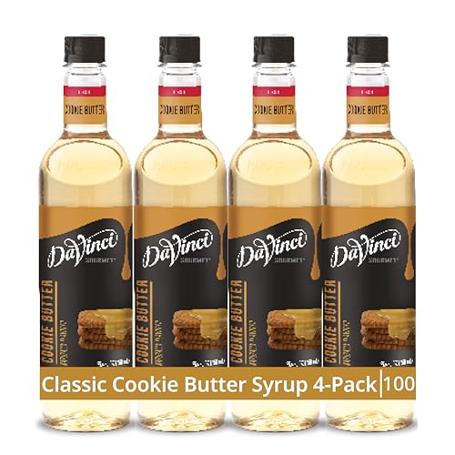 DaVinci Gourmet Cookie Butter Syrup, 25.4 Fluid Ounces (Pack of 4)
