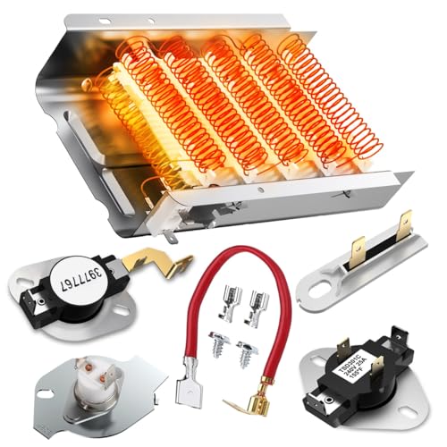 2026 UPGRADE 279838 Dryer Heating Element for Whirlpool Kenmore 2026 Upgraded 279838 Dryer Heating Element Kit for Whirlpool Kenmore Maytag Amana 110 Series