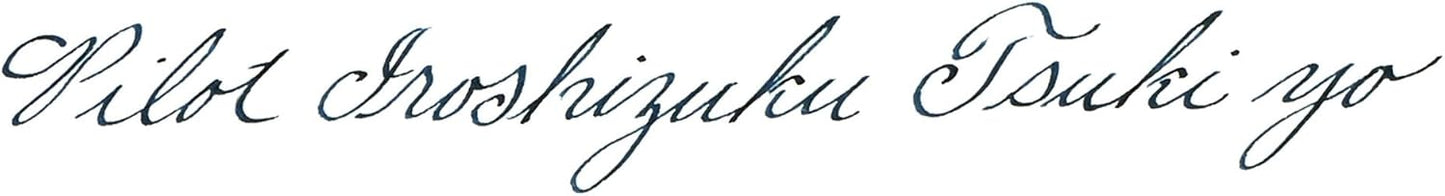 Pilot Iroshizuku Tsuki-Yo Fountain Pen Ink – 50ml Bottle | Moonlight Teal Blue-Black Ink