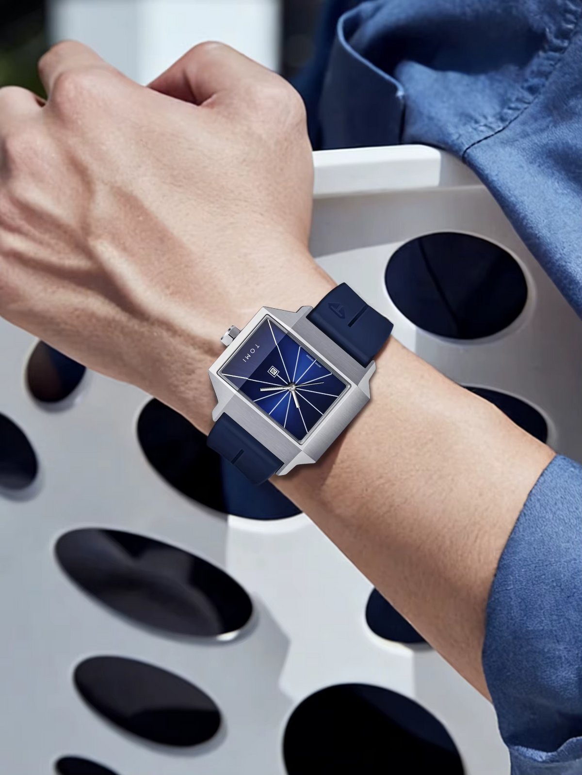TOMI Simple Men's Watch New Calendar Quartz Business Fashion Wristwatch Textured Men's Gift