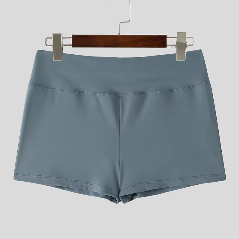 Men's Casual Shorts Elastic Waist Solid Color Jogger Shorts with Pockets Summer Streetwear 2026