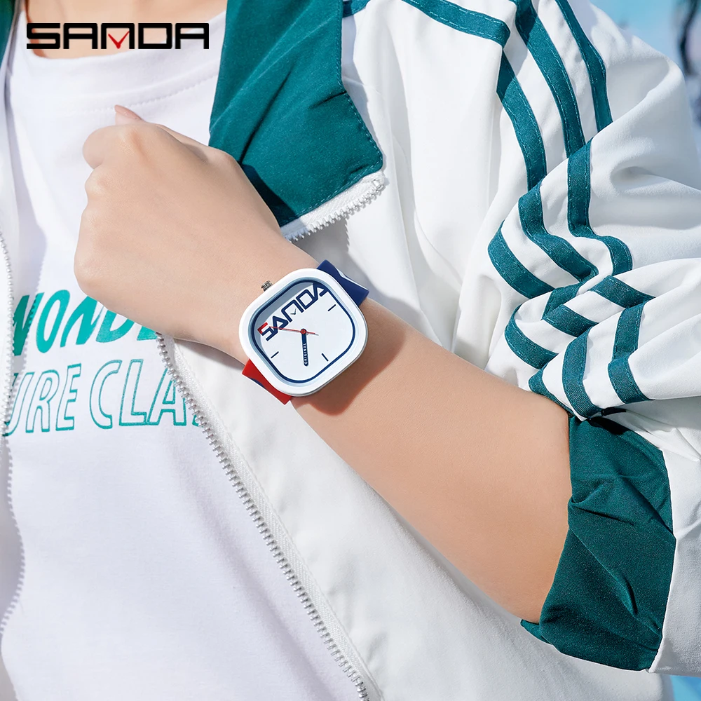 Original SANDA Men's Quartz Sports Watch | Waterproof Silicone Strap | Casual Fashion Wristwatch | Simple Design | FREE SHIPPING ⌚🏃‍♂️