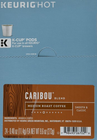 Caribou Coffee K Cups 96 Count Medium Roast Arabica Blend for Keurig Brewers