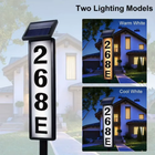 Lighting House Number Light, Solar Address Sign Light with Stake
