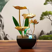 The Serenity Desktop Fountain & Ultrasonic Humidifier – Modern Home Relaxation Craft