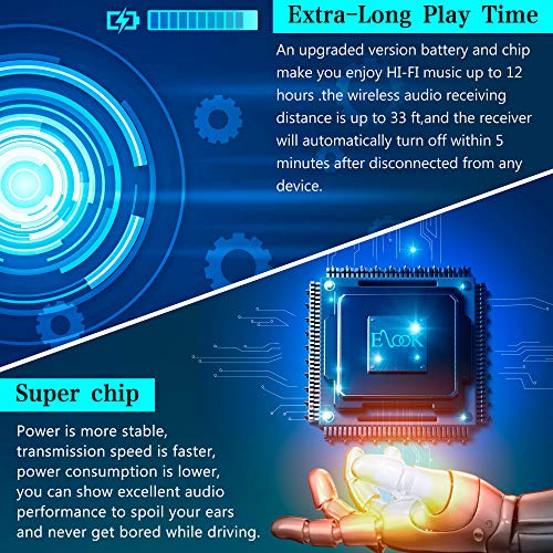 Elook Bluetooth Cassette Adapter for Vintage Car Sound System Black – Free Shipping