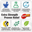 Stopain Maximum Strength Roll On Pain Reliever 3 Fl Oz Pack of 3 Extra Strength