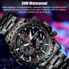 Men's Luxury Watch Stainless Steel Quartz  Classic Wristwatch Quality - Ship from USA