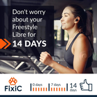 Fixic Freestyle Libre Adhesive Patches – 25 Pack Waterproof CGM Tape for Libre 1, 2, 3 & Libre Plus Sensors