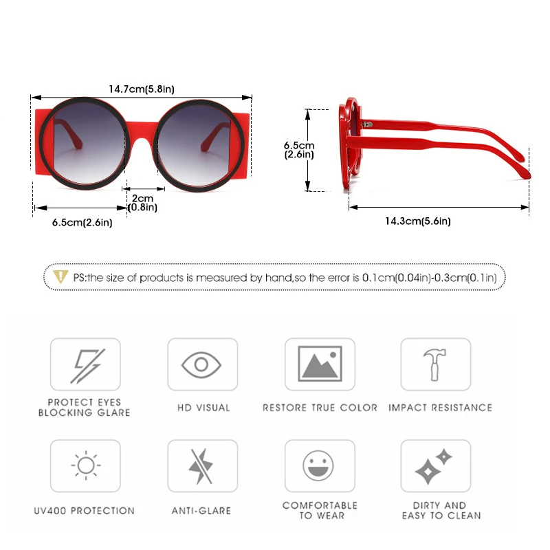 Round Double Color Sunglasses for Women & Men | Retro UV400 Fashion Eyewear | Outdoor Beach Travel | FREE SHIPPING 🕶️