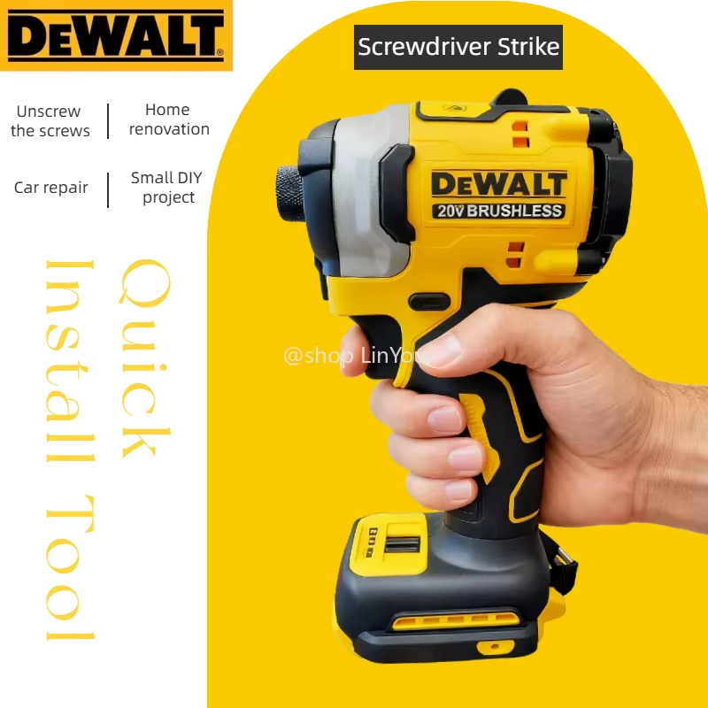 DEWALT DCF850 20V MAX ATOMIC 1/4" Brushless 3-Speed Impact Driver 1825 in-lb