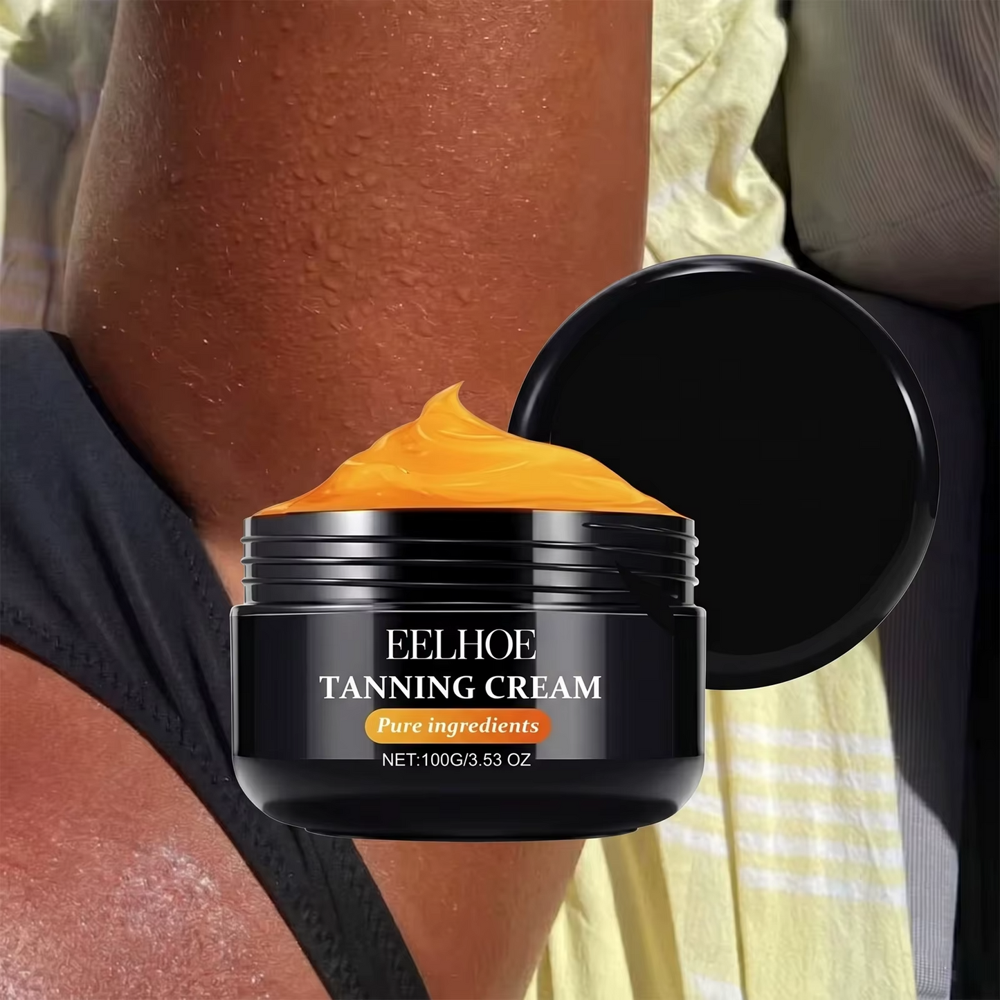 Summer Skin Sunless Self Tanning Cream for Face & Body | Natural Glow Bronzing Lotion (Free Shipping)