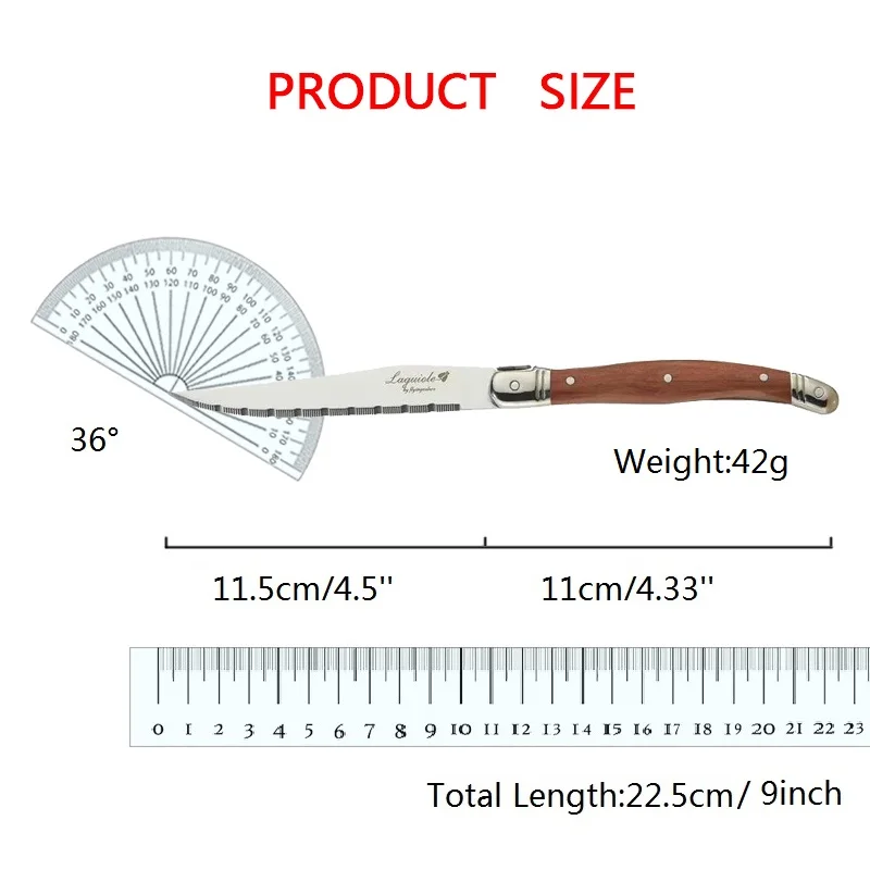 4-24PCS Laguiole Luxury Cutlery Set Rose Wood Handle Stainless Steel Dinnerware | Free Shipping