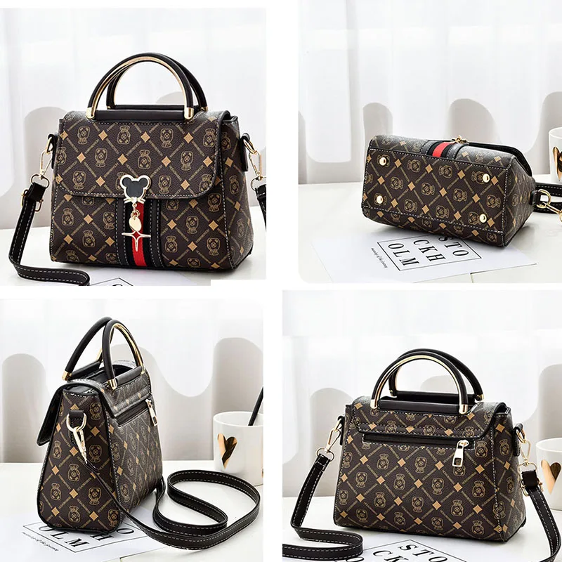 Women's Monogram Shoulder Bag | Luxury-Style Leather Tote Handbag | Printed Single-Shoulder Purse | FREE SHIPPING 👜✨