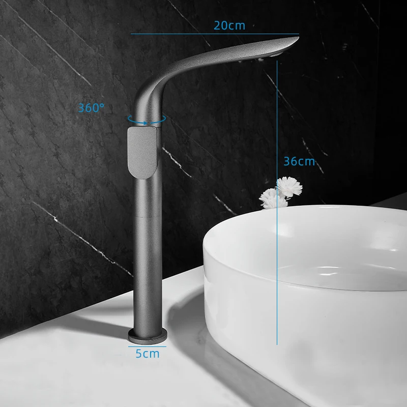 Brushed Gold Basin Faucet Brass Bathroom Faucet Mixer Tap Gold Wash basin Faucet Single Handle Hot & Cold Lavotory Faucet