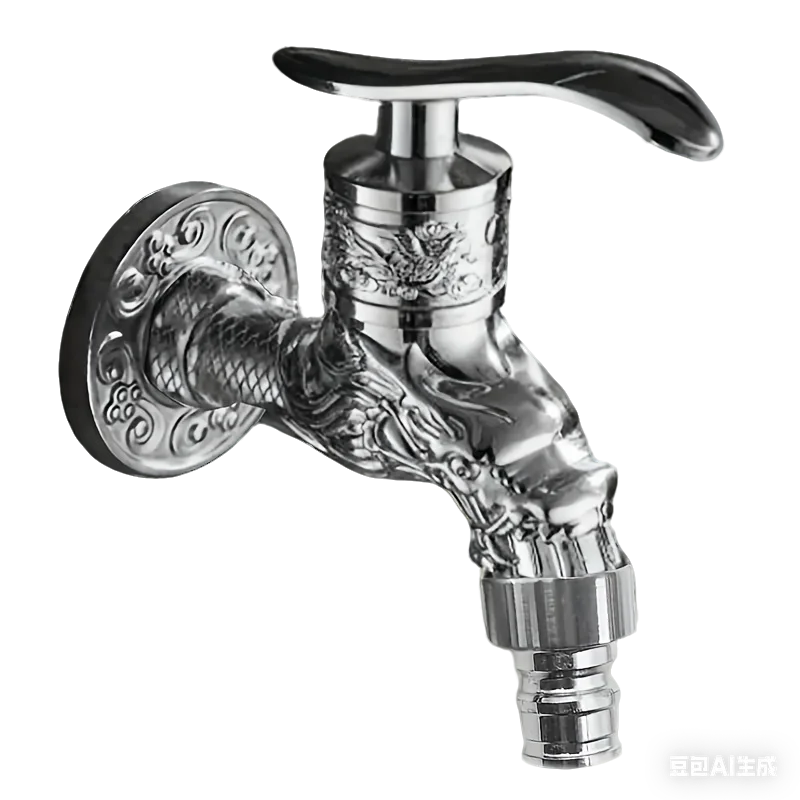 Antique Bronze Wall Mount Washing Machine Faucet Single Cold Water Mop Pool Tap Valve