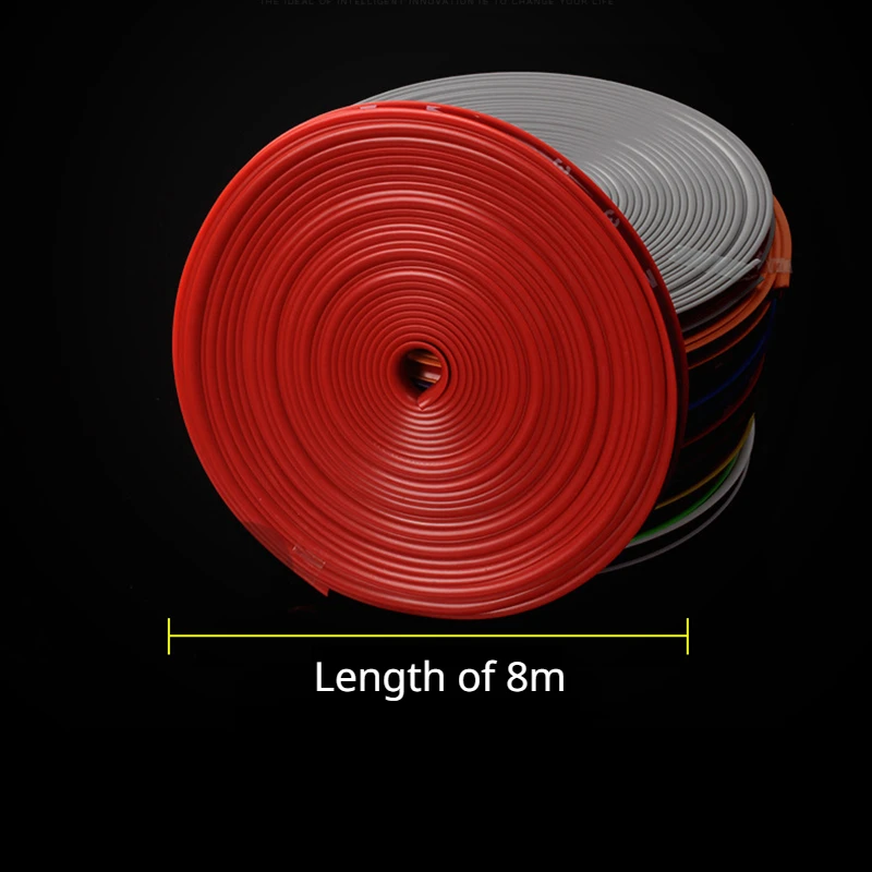 Universal Car Rim Protector Strip | 8M Wheel Edge Guard | Scratch & Curb Rash Protection | Tire Trim Styling | FREE SHIPPING