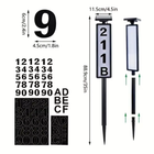 Lighting House Number Light, Solar Address Sign Light with Stake