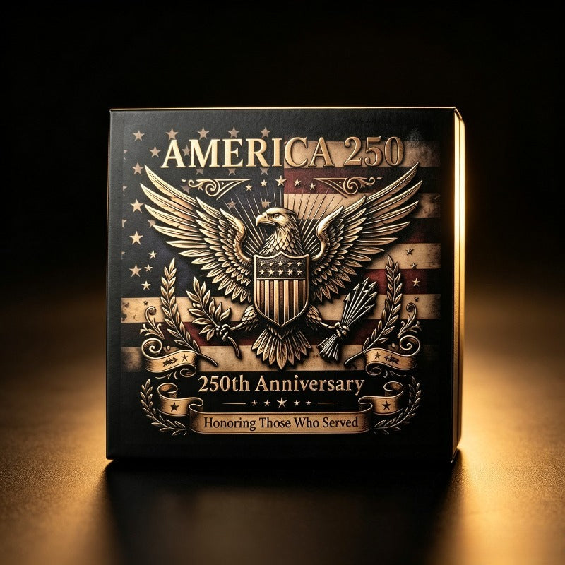 USA 250th Anniversary Commemorative Coin Set | 9-Piece Challenge Coins with Gift Box | America 1776–2026 | FREE SHIPPING