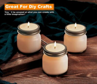 Rainforce Small Glass Mason Jars 8 oz 30 Pack with Silver Lids – 1/4 Quart Canning & Storage Jars – Free Shipping