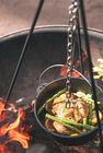 Stansport Pre-Seasoned Cast Iron Dutch Oven Flat Bottom-2 QT