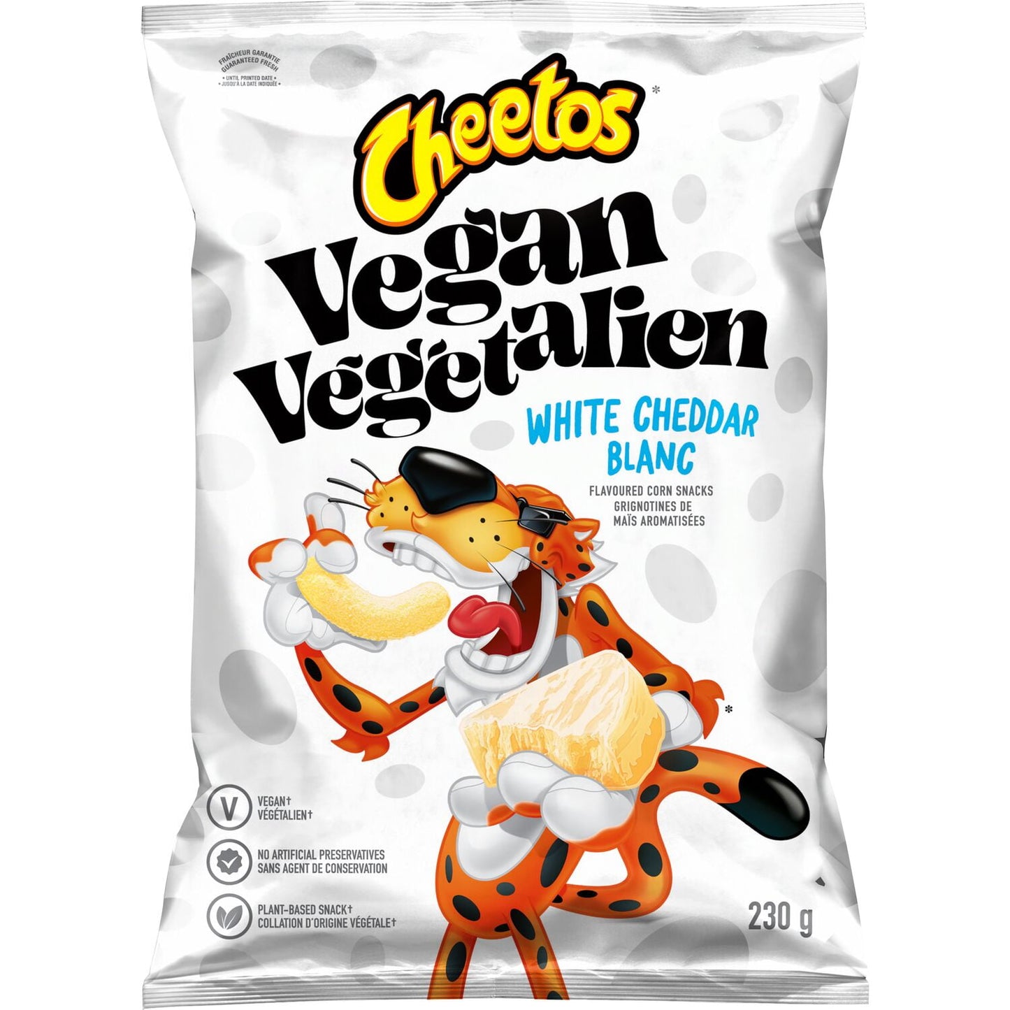 Cheetos Vegan White Cheddar Flavored Corn Snacks, 230g/8.1 oz