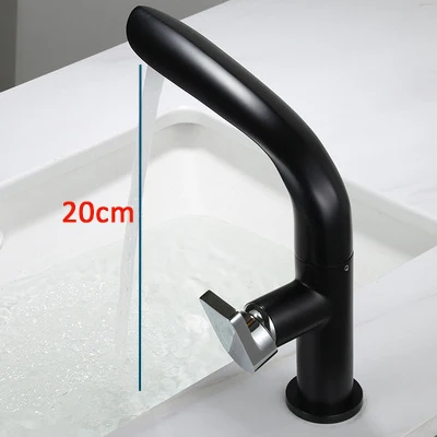 Brushed Gold Basin Faucet Brass Bathroom Faucet Mixer Tap Gold Wash basin Faucet Single Handle Hot & Cold Lavotory Faucet