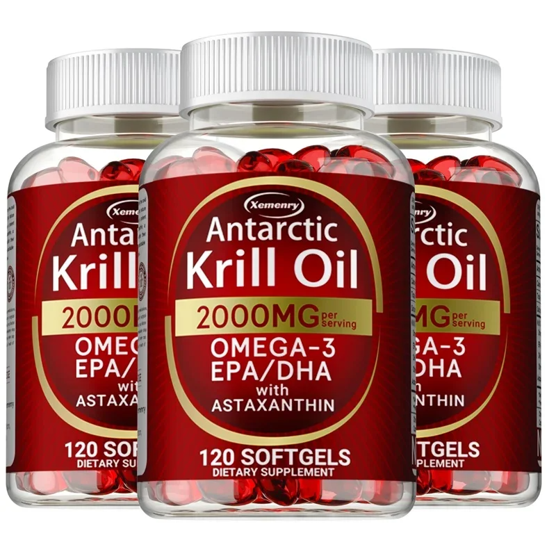 Antarctic Krill Oil Capsules – Brain Joint Heart & Immune Support  | Free Shipping