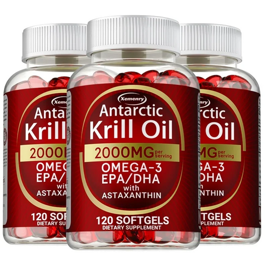 Antarctic Krill Oil Capsules – Brain Joint Heart & Immune Support  | Free Shipping